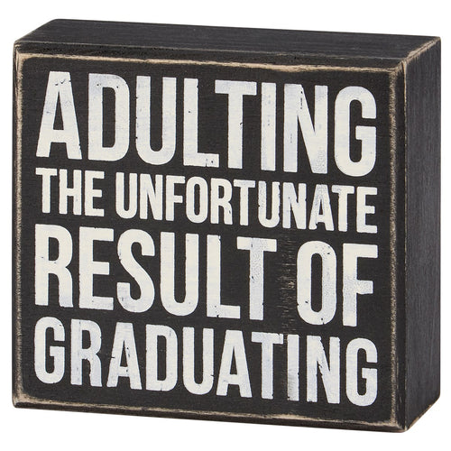 Unfortunate Result Box Sign