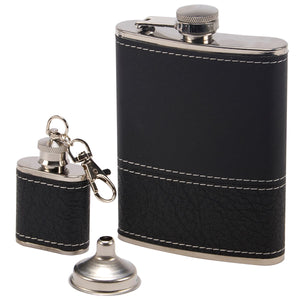 Black Grained Flask Set