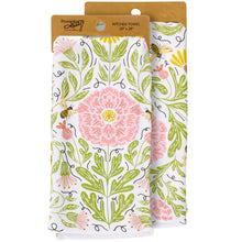 Load image into Gallery viewer, Peony Bee Kitchen Towel
