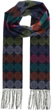 Load image into Gallery viewer, Dotty Circles Cashmink® Scarf: Black