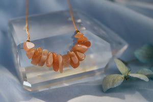 Sunstone Seed Necklace for Self Worth - SEED06