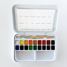 Load image into Gallery viewer, Watercolor paint set 18 colors with brush