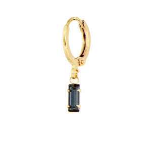 Crystal Baguette Huggie Earring
