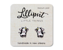 Load image into Gallery viewer, Baby Cow Earrings // Farm Animal Earrings