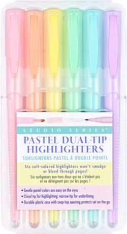 Studio Series Dual-Tip Pastel Highlighters (Set of 6)