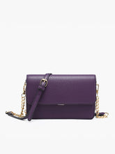 Load image into Gallery viewer, Lauryn Flapover Crossbody w/ Chain Strap
