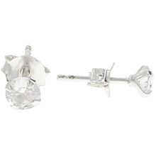 Load image into Gallery viewer, Mother - 5mm Sterling Silver Cubic Zirconia Stud Earrings