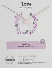 Load image into Gallery viewer, Rose Quartz Soul-Full of Light Necklace for Love - SFOL21