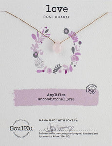 Rose Quartz Soul-Full of Light Necklace for Love - SFOL21