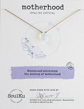 Load image into Gallery viewer, Opaline Crystal Soul Shine Necklace for Motherhood - SS07