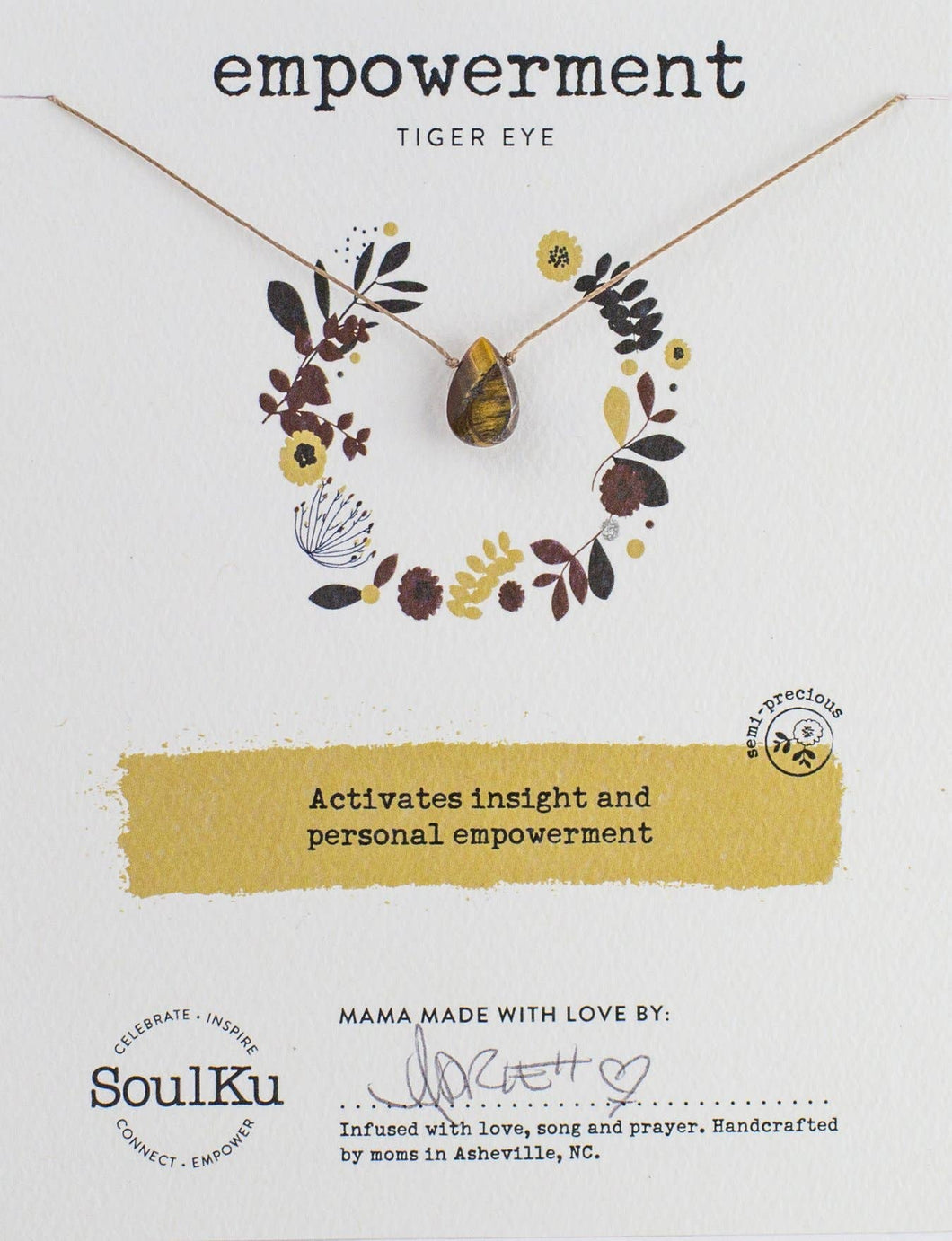 Tiger Eye Soul-Full of Light Necklace Empowerment - SFOL24