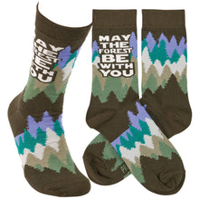 Load image into Gallery viewer, May The Forest Be With You Socks