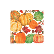 Load image into Gallery viewer, Pumpkin Field White Napkin Cocktail