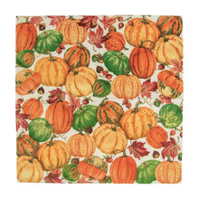 Load image into Gallery viewer, Pumpkin Field White Napkin Cocktail