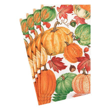 Load image into Gallery viewer, Pumpkin Field White Guest Towel