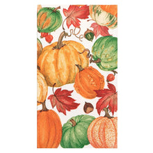 Load image into Gallery viewer, Pumpkin Field White Guest Towel
