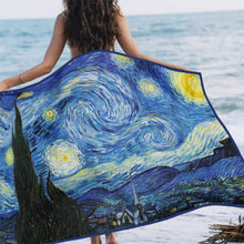 Load image into Gallery viewer, Beach Towel - van Gogh &quot;Starry Night&quot;