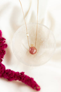 You are Loved Rhodonite Goddess Necklace - GDSS06