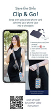 Load image into Gallery viewer, Clip &amp; Go Crossbody Strap w/Zippered Pouch