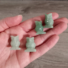 Load image into Gallery viewer, Gemstone Owl Figurine – Small Crystal Owl Decor