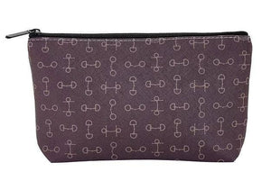 Horse"Lila" Snaffle Bits Medium Cosmetic Pouch