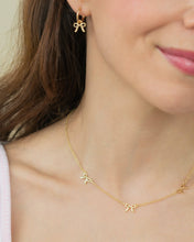 Load image into Gallery viewer, Beautiful Bows - Bow Charm Hoops - Gold