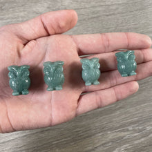 Load image into Gallery viewer, Gemstone Owl Figurine – Small Crystal Owl Decor