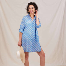 Load image into Gallery viewer, FIFER BLUE Button Down Beach Tunic