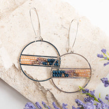 Load image into Gallery viewer, Aurelia Hoop Seed Bead Earrings