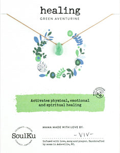 Green Aventurine Soul-Full of Light Necklace Healing -SFOL17