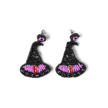 Load image into Gallery viewer, Soul Stacks Halloween Spooky Season Beaded Earrings