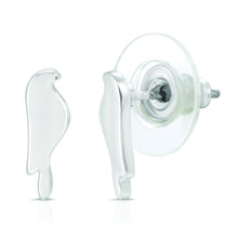 Load image into Gallery viewer, New Moon Silver Earrings - TROUBLES FLY/BIRD