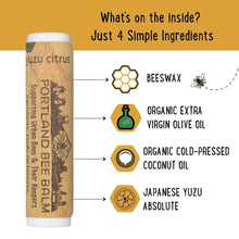 Load image into Gallery viewer, Yuzu Citrus  Beeswax Lip Balm