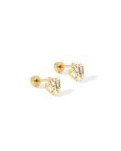 Load image into Gallery viewer, Screwback Stud Earrings - Demi Gold