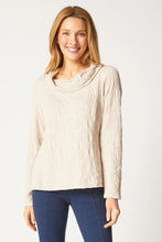 Load image into Gallery viewer, Sunburst Knit Cowl Neck Pullover
