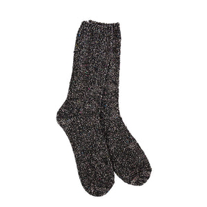 WORLD'S SOFTEST WEEKEND RAGG CABLE CREW SOCK