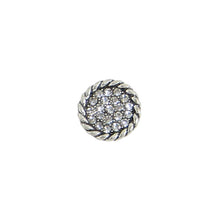 Load image into Gallery viewer, Braided Crystal Pave Post