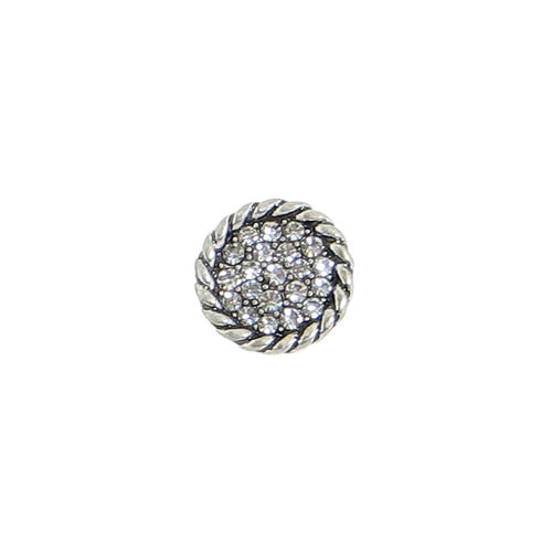 Braided Crystal Pave Post