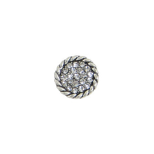 Braided Crystal Pave Post