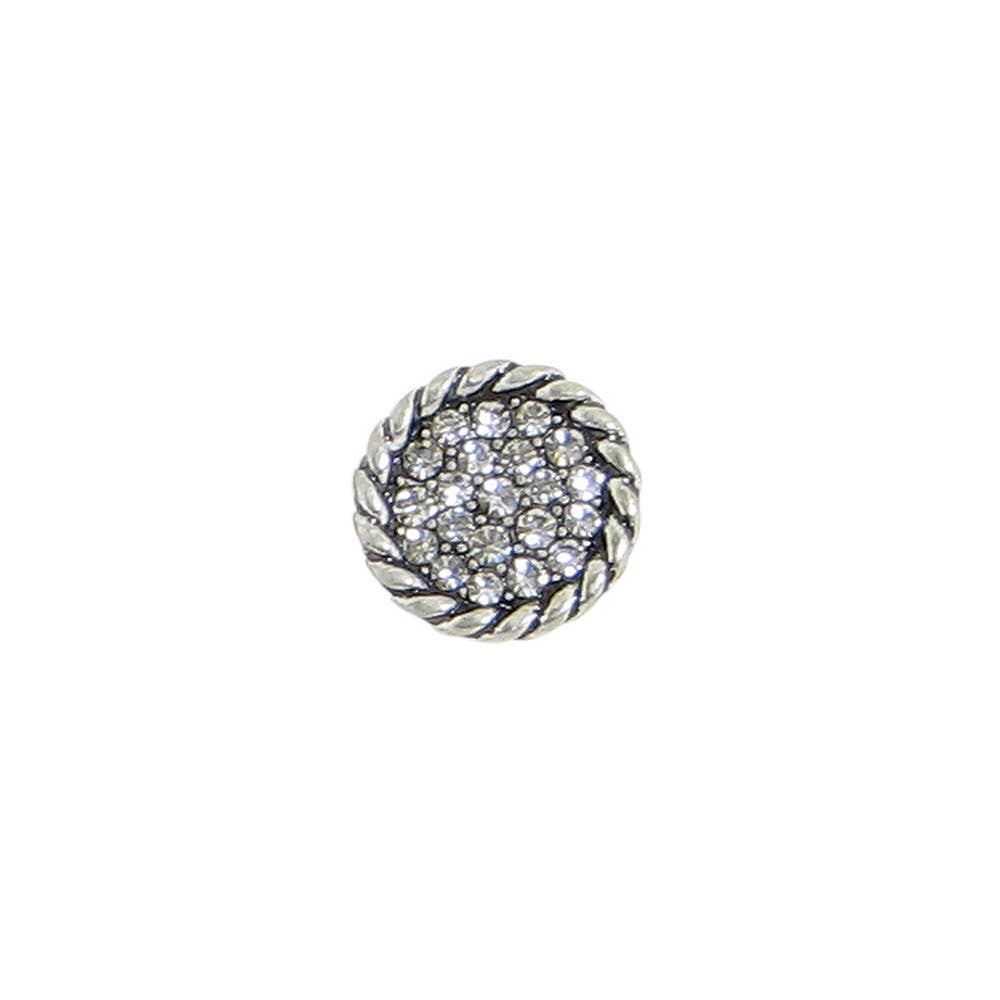 Braided Crystal Pave Post