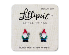 Load image into Gallery viewer, Garden Gnome Earrings // Quirky Earrings