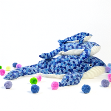Load image into Gallery viewer, Blue Whale Plush Toy (20" / 50 cm, 35" / 90 cm, &amp; 59" / 150 cm)