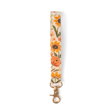 Load image into Gallery viewer, Floral Wristlet Keychain