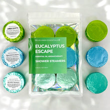 Load image into Gallery viewer, Eucalyptus Escape Shower Steamers 6 Pack - Made in USA