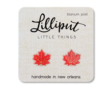 Load image into Gallery viewer, Maple Leaf Earrings // Fall Earrings