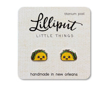 Load image into Gallery viewer, Kawaii Taco Earrings // Quirky Earrings