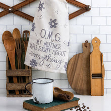 Load image into Gallery viewer, Mother Was Right Floral Kitchen Towel
