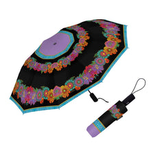 Load image into Gallery viewer, Travel Umbrella - Laurel Burch "Blooms"