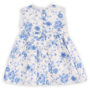 Ellison Rose Floral Smocked Baby Dress + Bloomer (Organic)