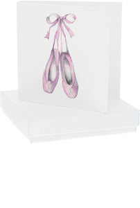 Ballet Shoes - 10mm Sterling Silver Cubic Zirconia Drop Earrings